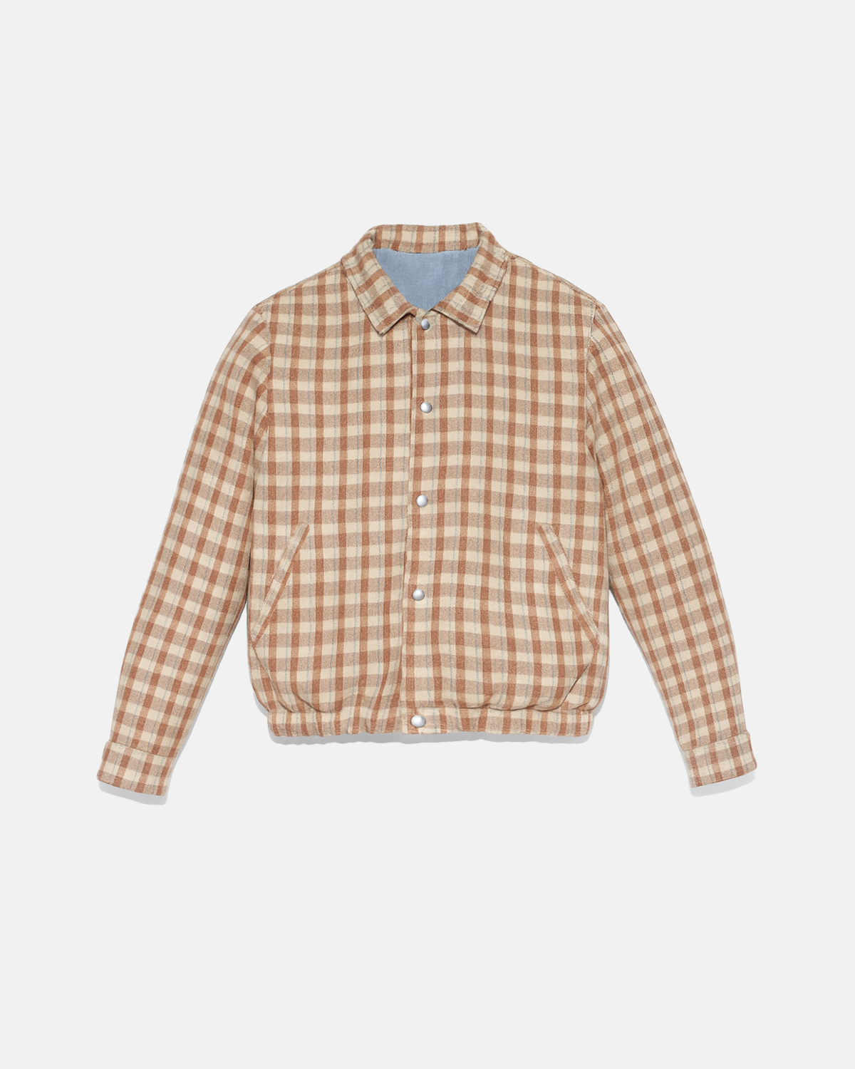Blouson style aviateur en denim réversible