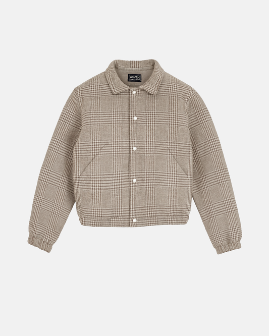 Blouson style aviateur - tartan réversible