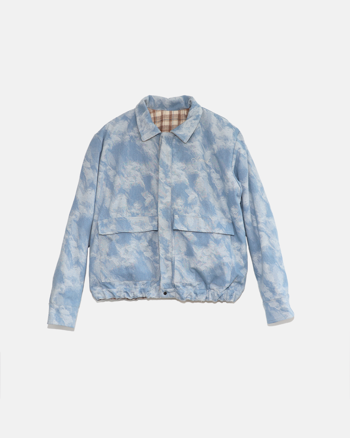 Blouson style aviateur en denim réversible