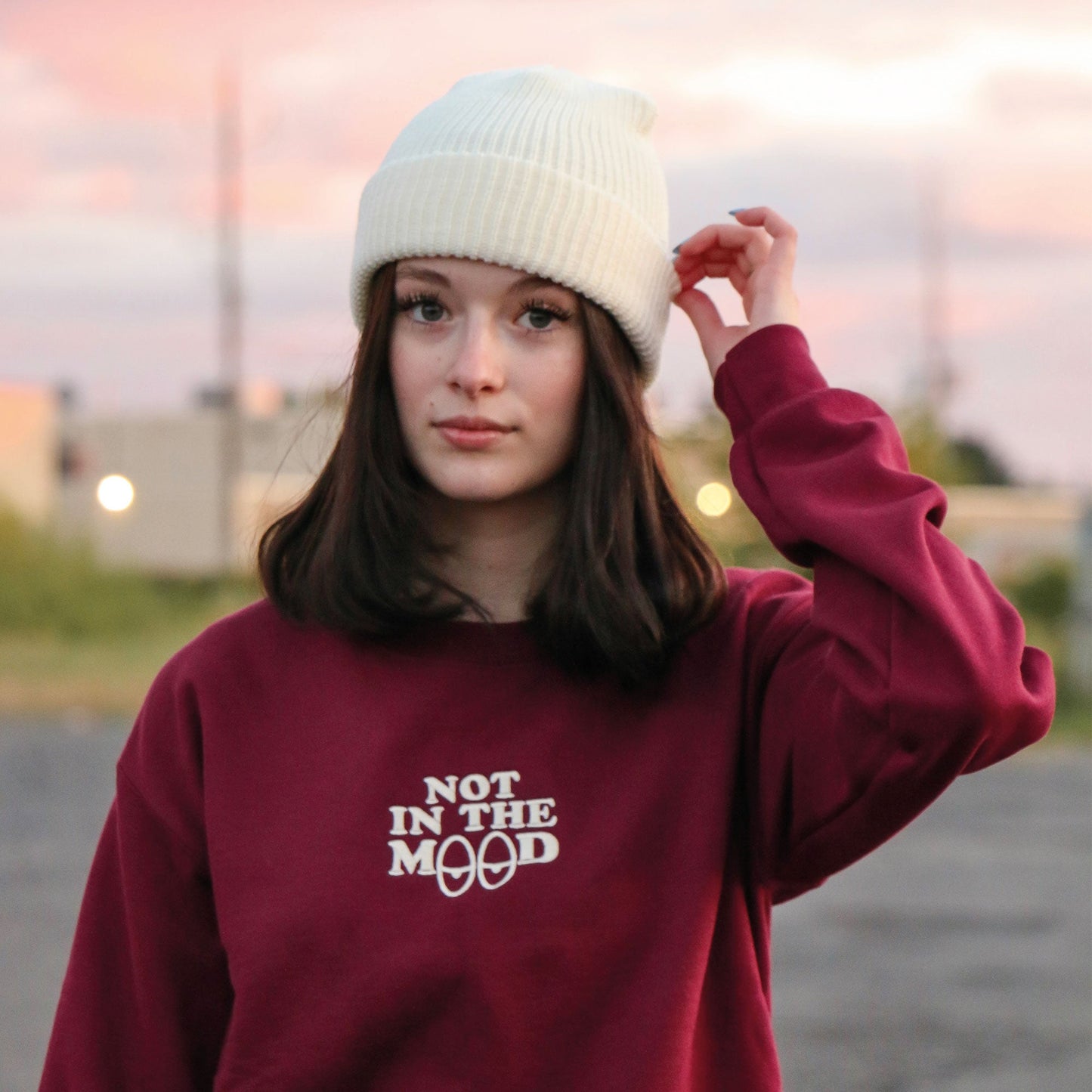 Hoodie brodé "Not In The Mood" brodé