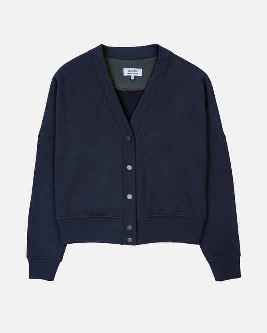 Cardigan crop en coton bio