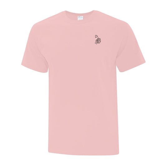 T-shirt Écrou brodé