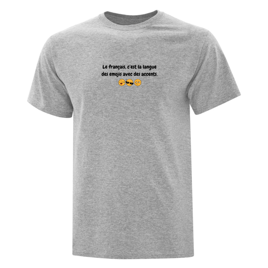 T-shirt Langue des emojis brodé