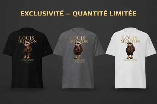 T-shirt unisexe Louis Mouton design original 12 couleurs éclatantes collection Humeur OseTee