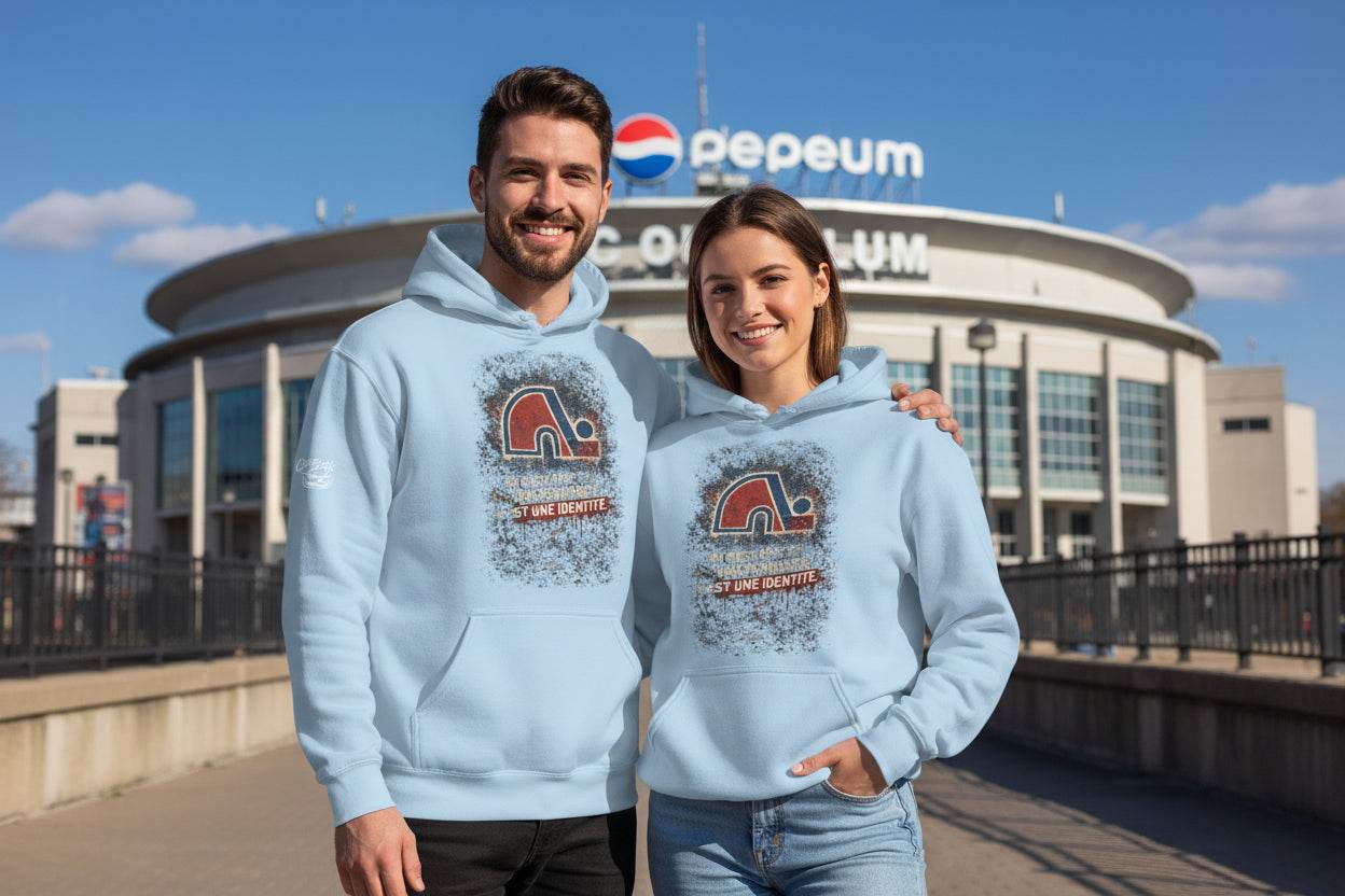Hoodie Identité Québécoise unisexe épais avec impression qualité, symbole de fierté et héritage québécois