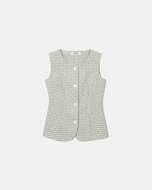 Veste Gingham en coton bio